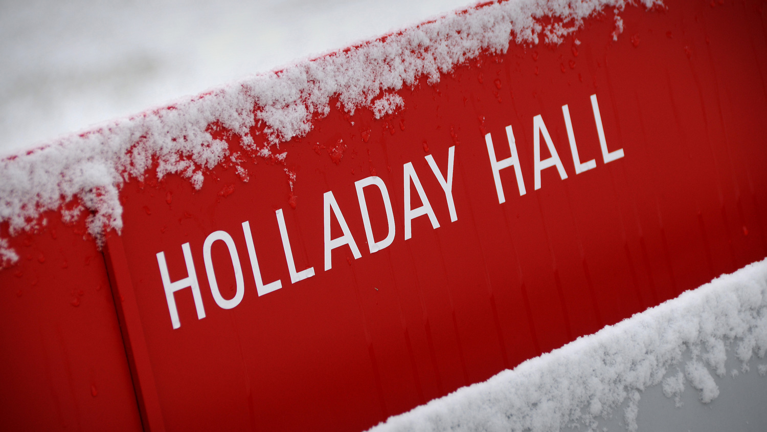 Holladay Hall sign