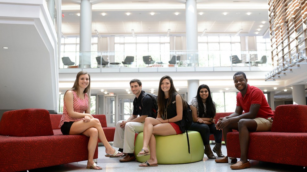 Students in Talley Student Union