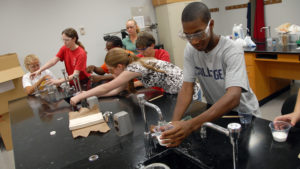 students at College of Textiles summer camp