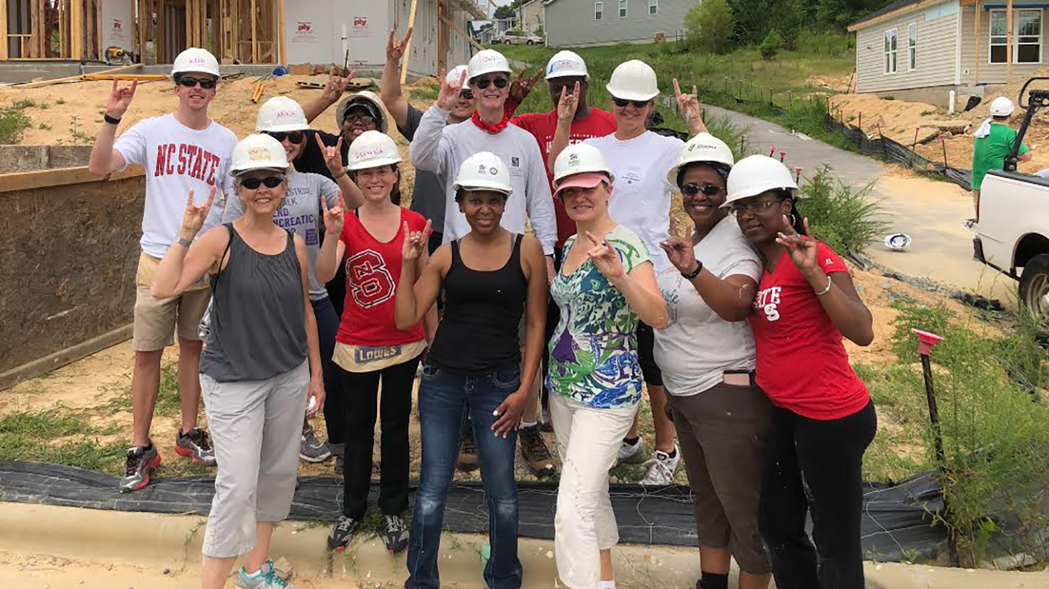 NC State faculty and staff build Habitat house