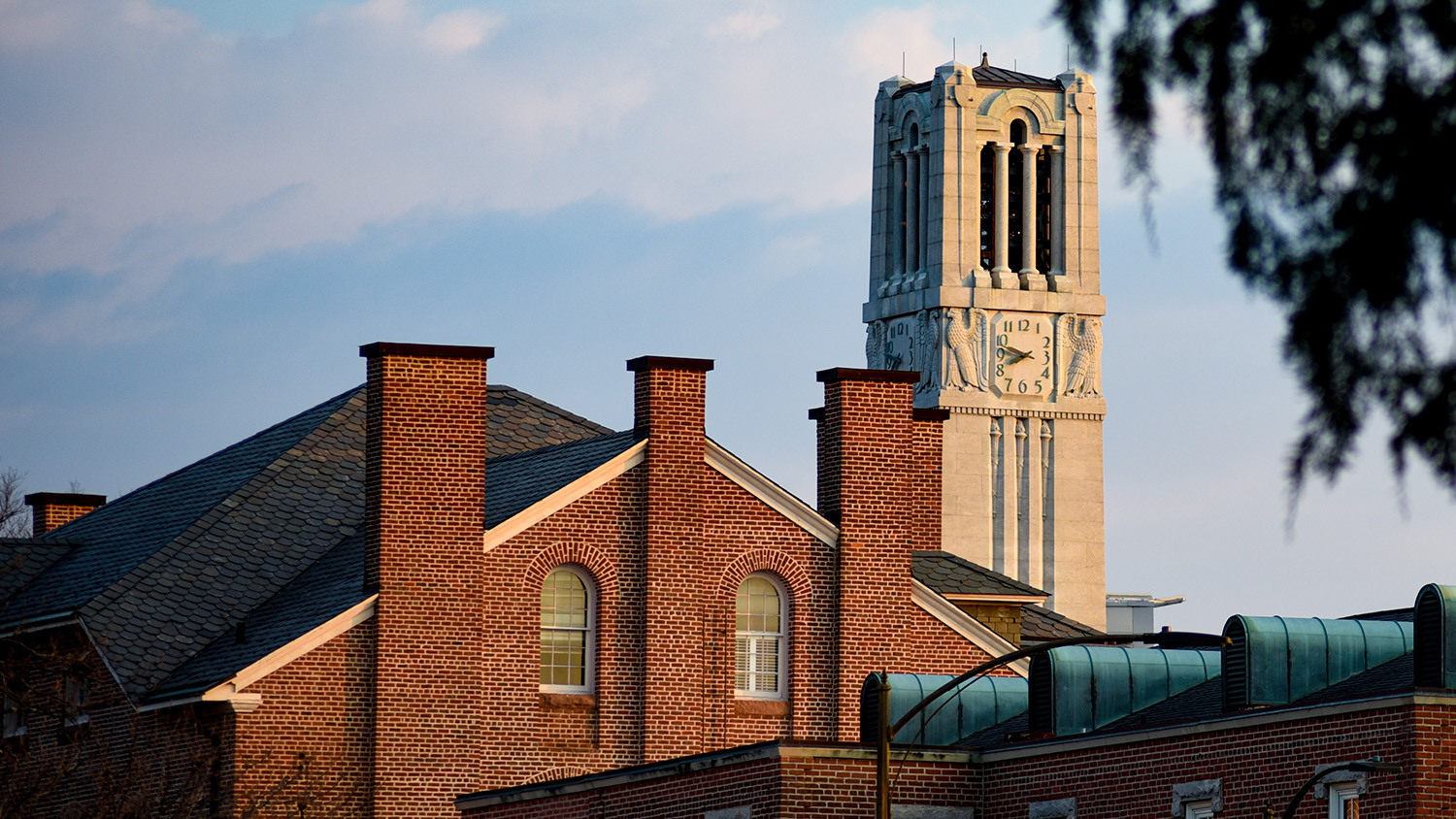 Memorial Belltower and Holladay Hall