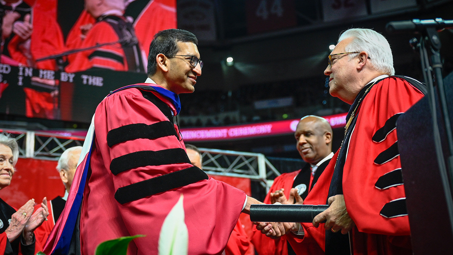 Honorary degree recipient Raj Chetty