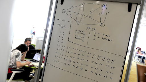 data on a whiteboard