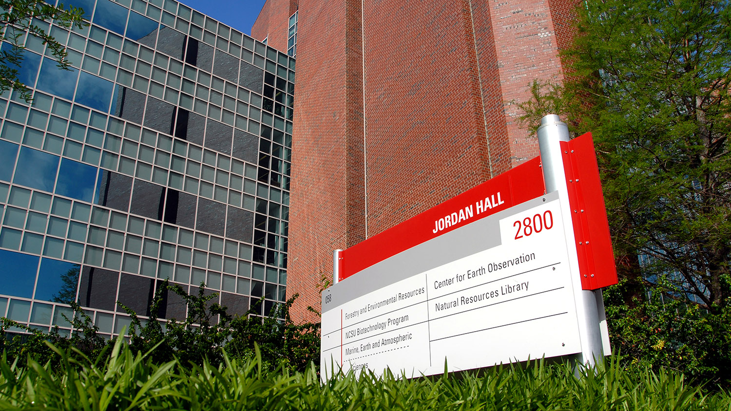 Exterior of Jordan Hall, home of NC State University's College of Natural Resources.